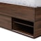 Baxton Studio Tristan Wood 1-Drawer Queen Size Platform Storage Bed with Shelves 164-10746 - alternate 7